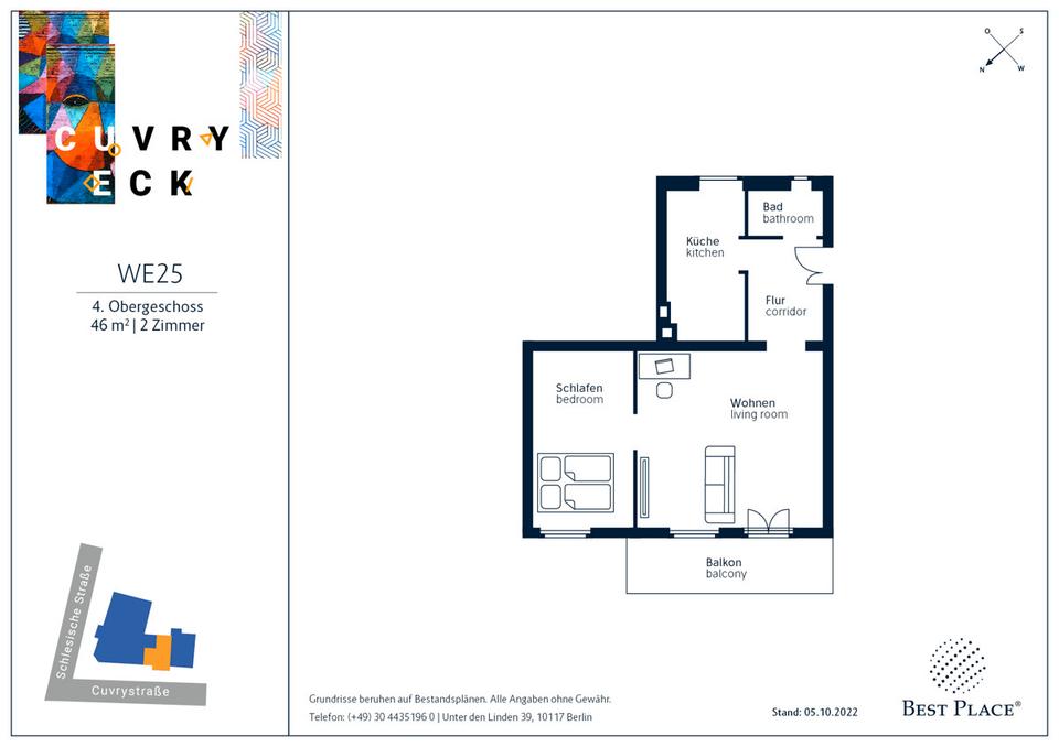 Cleveres Investment in Kreuzberg – 2-Zimmer-Wohnung mit Balkon in Berlin