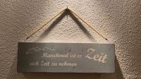 Handgefertigtes Dekoschild Holzdeko Holzschild Handmade NEU Zeit Berlin - Lichterfelde Vorschau