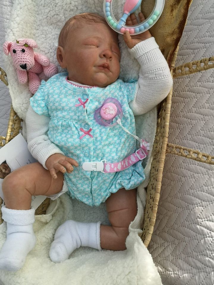 Sammlerstück Reborn Baby Riley Puppe Selten! in Trittau