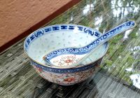 Chinesische Reisschale/Suppenschale mit Löffel Goldrand Nordrhein-Westfalen - Haan Vorschau