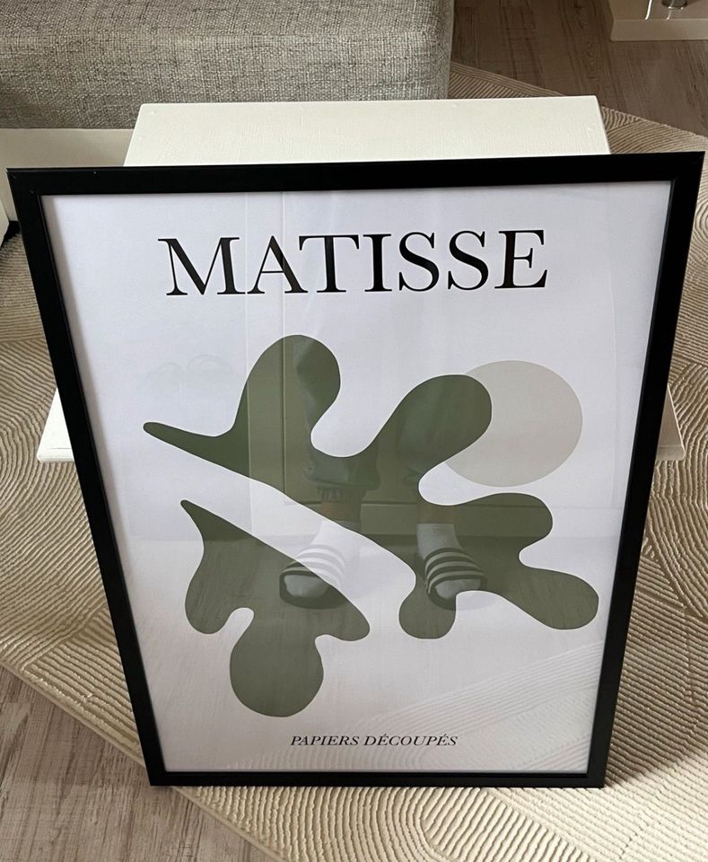 Kunstdruck Bild mit Rahmen Matisse grün schwarz weiß in Herzogenaurach