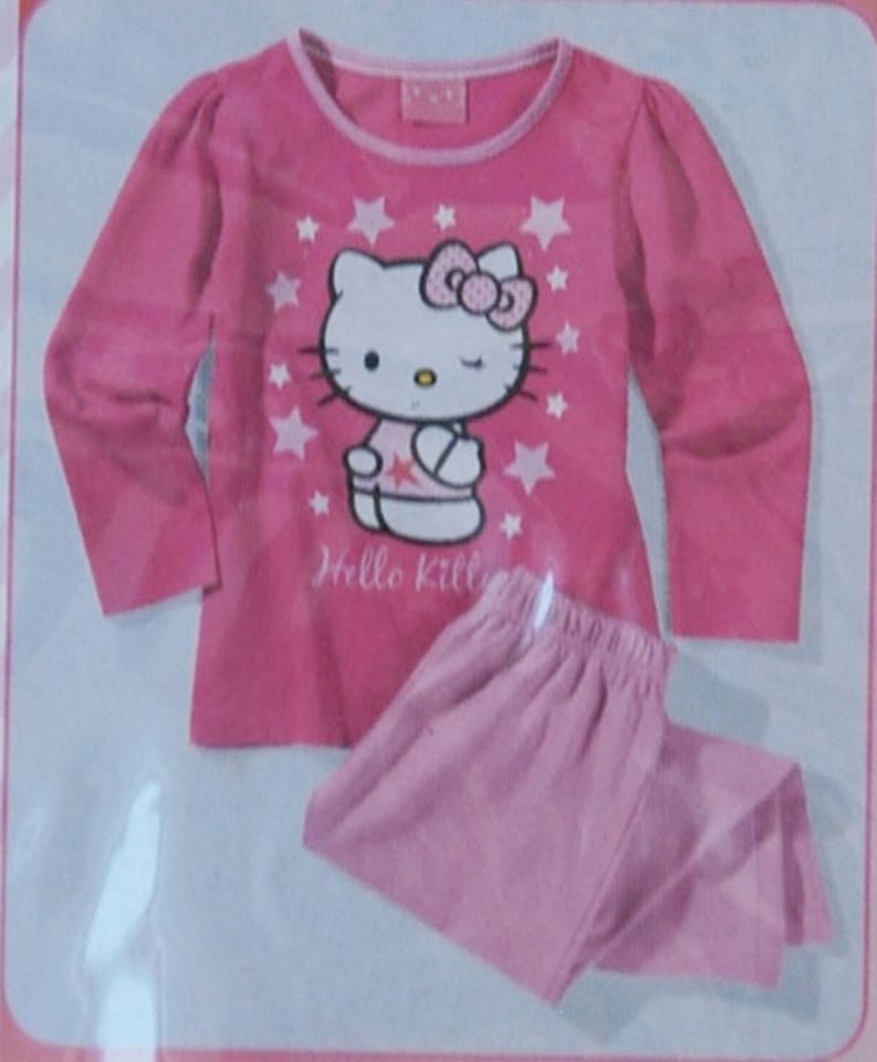 Hello Kitty Pyjama Schlafanzug 110-116 NEU & OVP in Burglengenfeld