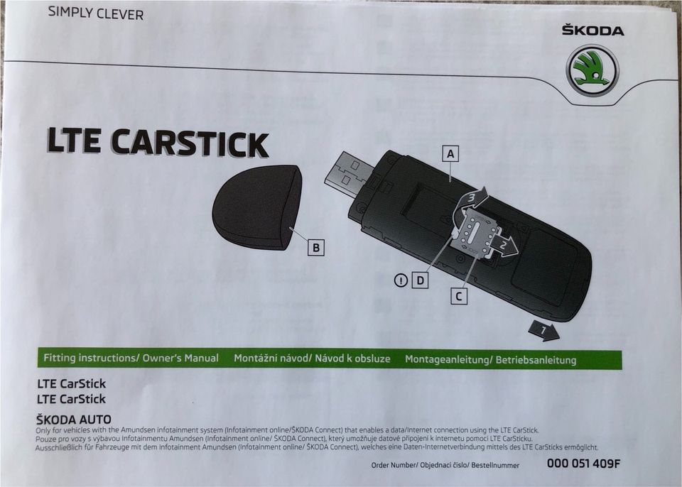 LTE Carstick Skoda NEU mit OVP in Schwerte