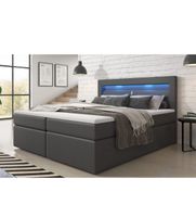 Boxspringbett 180x200 mit LED und Bett Kasten Federkern West - Zeilsheim Vorschau