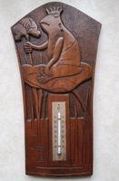 Raumthermometer 1920 - 1940 Frosch aus Holz Nordrhein-Westfalen - Düren Vorschau