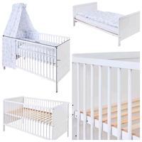 MyBaby Lou Gitterbett-Komplettset, Babybett, Buche weiß Bayern - Ebern Vorschau