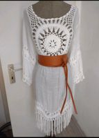 Kleid gr 42 Midikleid boho Vintage hippi weiss Nordrhein-Westfalen - Geseke Vorschau