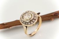 ANTIK RING mit 1,20 Carat Diamant Rosen in 585 GOLD 14 Karat Nordrhein-Westfalen - Wegberg Vorschau