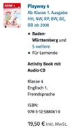 Playway 4 Activity Book mit Audio-CD Hessen - Münzenberg Vorschau