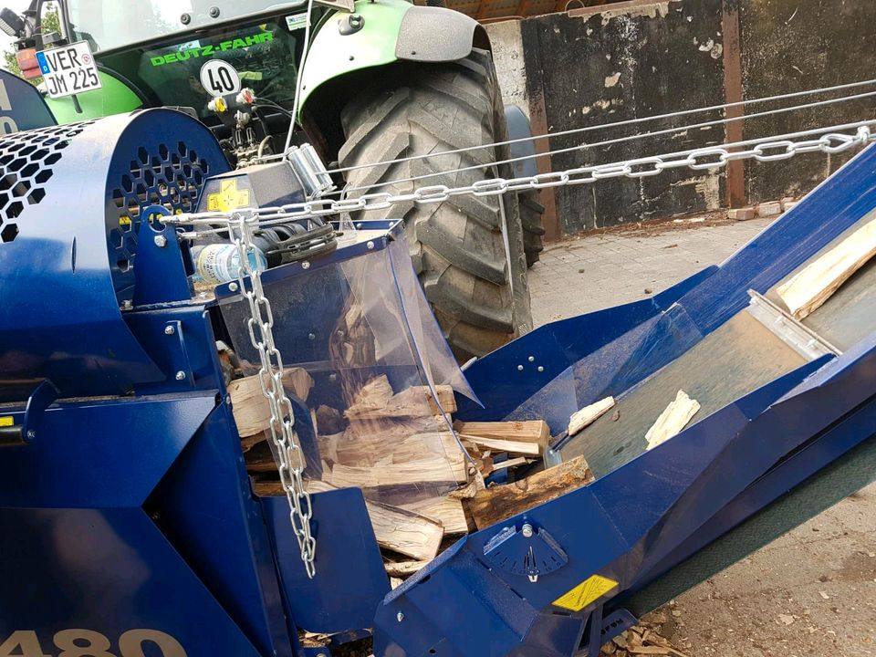 Sägespaltautomat Brennholz Feuerholz Stammholz in Ottersberg