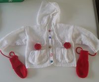 Handgestrickte Baby Jäckchen Ausfuhrgarnitur für Neugeborene Maße Niedersachsen - Schladen Vorschau