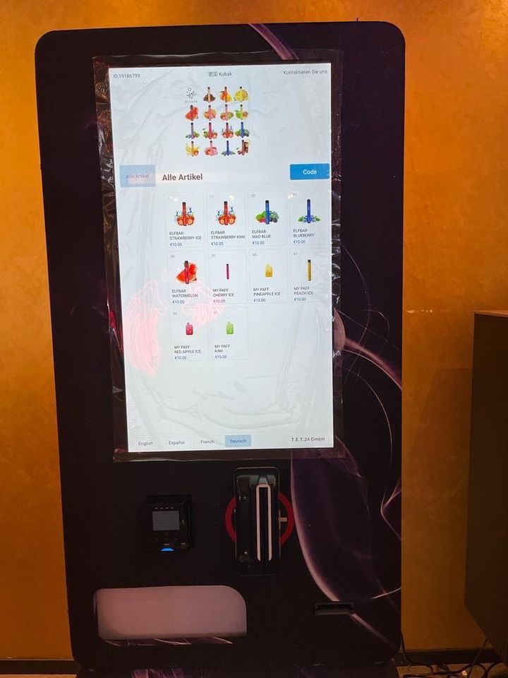 Verkaufsautomaten High Tec mit Voller Kontrolle über Internet in Köln