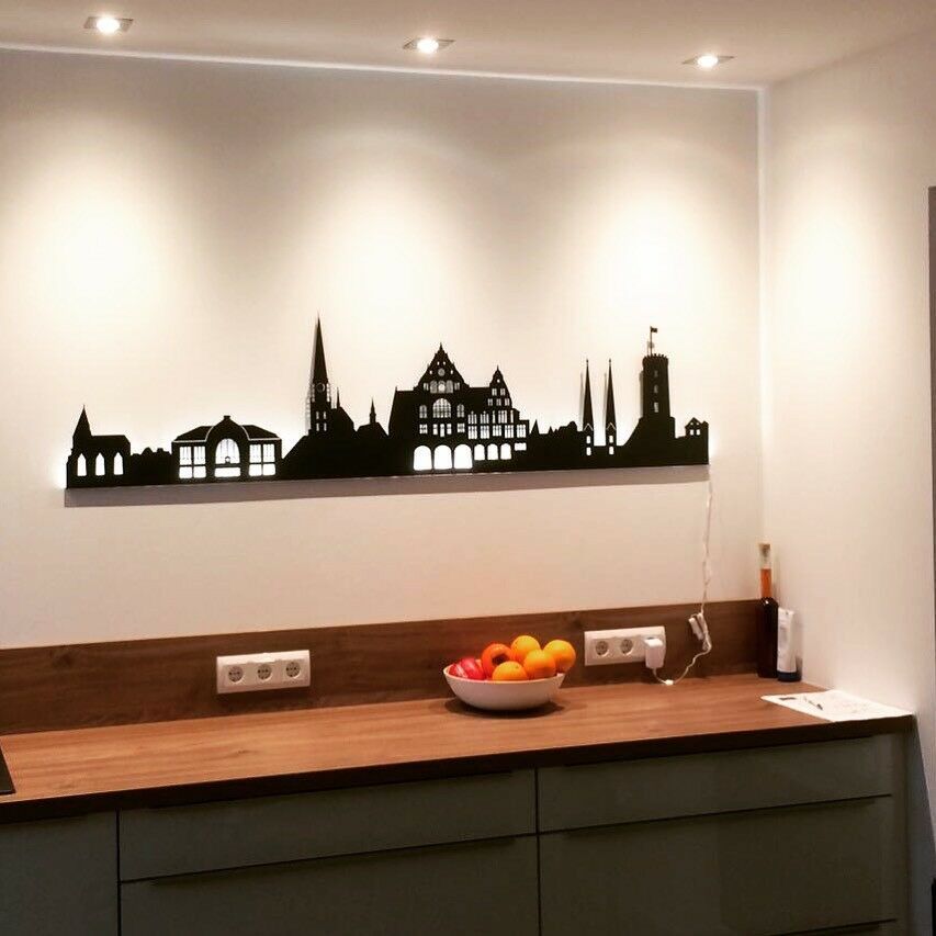 Weltkarte rost Stahl Bild Wandbild Deko Wanddeko Metall Design in Bielefeld