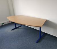 Schreibtisch  220 cm buche blau Bürotisch höhenverstellbar Aachen - Aachen-Mitte Vorschau