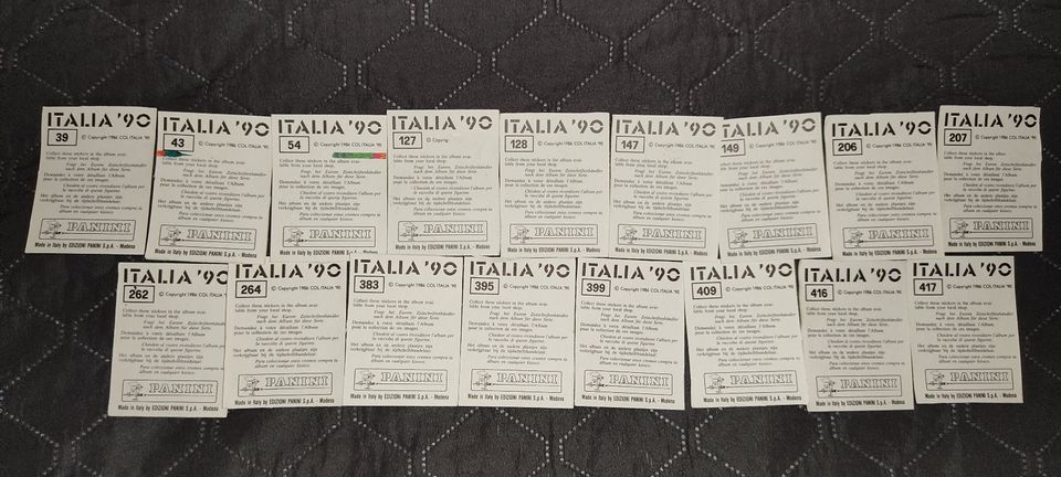 Panini World Cup Italia 90 Sticker WC Italia'90 Maradona 83 & 81 in Berlin