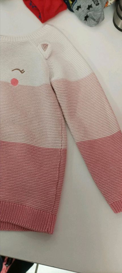 Strickpullover wie neu gr 98 Pailletten Rosa in Nordkirchen