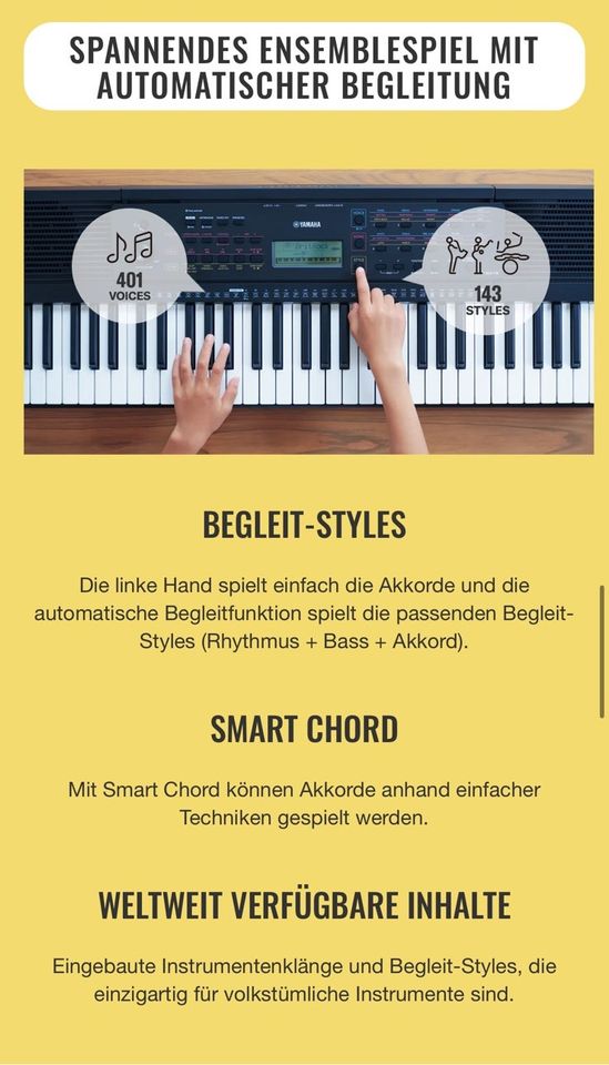 Yamaha Keyboard PSR-E273 !NEU! Inkl. Zubehör in Lohmar