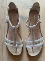 Weiße Sandalen mit Strasssteinchen, breiter Fuß, Gr. 40 |Hochzeit Nordrhein-Westfalen - Soest Vorschau