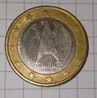 Stanzfehler bei 1€ - Münze aus 2002 G Brandenburg - Angermünde Vorschau