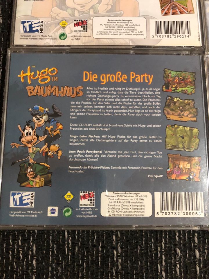 Hugo PC CD Rom Spiele Hugo 1, 2, 3 & Hugo im Baumhaus in Berlin