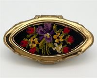 Vintage Pillendose Stratton Schmuckbox Blumen Gold Schatulle RAR Schwerin - Altstadt Vorschau