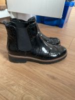 Halbstiefel schwarz Lack Damen Gr.40 Hessen - Neuberg Vorschau