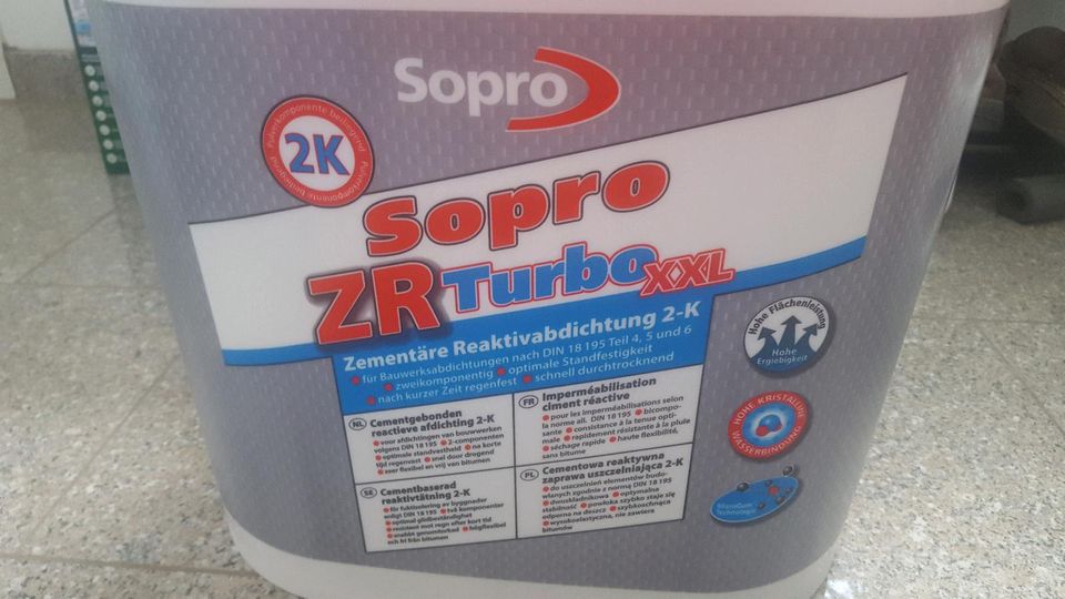 Sopro ZR Turbo XXL 2K Reaktivabdichtung 20kg Neu in Northeim