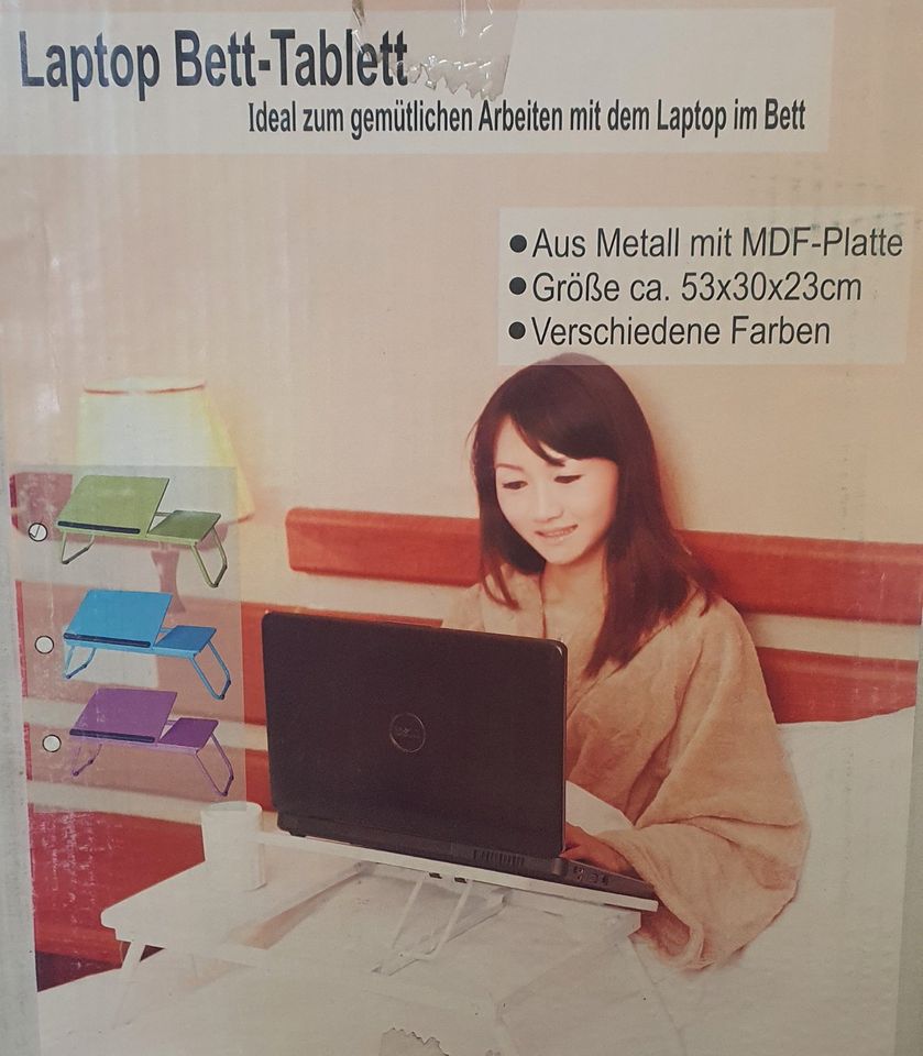 Laptoptisch klappbar Betttablett Laptoptablett Notebook Tisch NEU in Blankenfelde-Mahlow