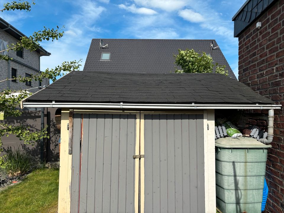 Karibu Gartenhaus mit Anbau & Boden (28mm Stärke) - Gerätehaus in Herzebrock-Clarholz