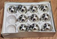 10 silber Weihnachtsbaumkugeln Christbaumkugeln DDR Lauscha Glas Frankfurt am Main - Bockenheim Vorschau