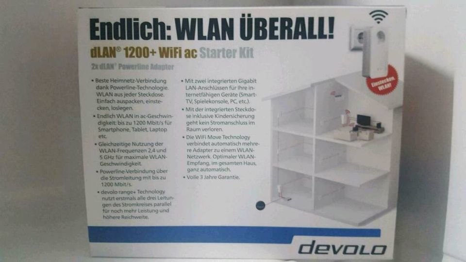 Devolo dLAN 1200+ WiFi ac Starter Kit 2x 1 GigaBit LAN in Worms