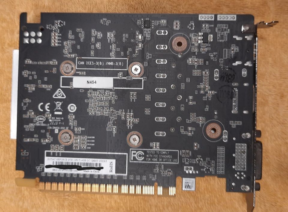 ZOTAC Geforce GTX 1050 Ti 4GB in Gundelfingen