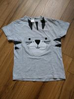 T-Shirt Kurzarmshirt Shirt grau Katze Tiger Gr.104 Junge Niedersachsen - Bovenden Vorschau