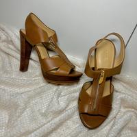 Michael Kors Gr. 37 Berkley T-Strap High Heels Cognac Walle - Utbremen Vorschau