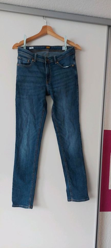 Größe 170, 15 Jahre, Jack & Jones - Jeans, skinny Liam, blau, Jun in Taunusstein