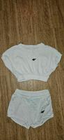 4F Sport Set Damen Weiß Gr XS 34 Oberteil Hose Shorts Fitness Leipzig - Schönefeld-Abtnaundorf Vorschau