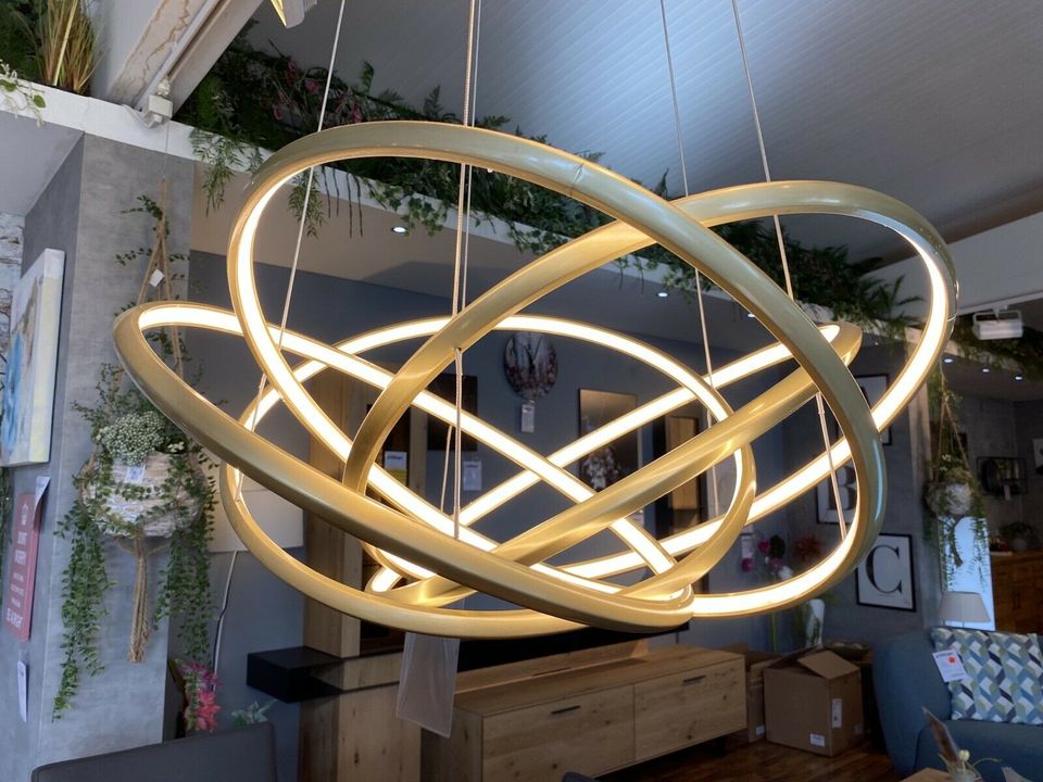 Hängeleuchte „Saturn LED Gold Big“ Beleuchtung Licht Lampe in Worms