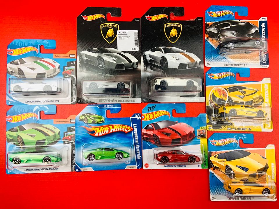 Hot Wheels Lamborghini Sammlung 113 Stück OVP STH Diablo Countach in Bad Doberan