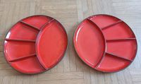 70er Fondue Raclette Teller Rot Vintage tipptopp Hessen - Bad Nauheim Vorschau