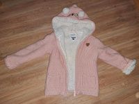 Neu - Strick Jacke gefüttert/Teddy Plüsch Herbst rosa weiß Gr. 92 Saarland - Merzig Vorschau