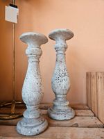 2er Set Kerzenhalter Säule Deko Beton Antikoptik Shabby Landhaus Sachsen-Anhalt - Halle Vorschau