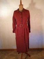 Kleid Free People S Nadelstreifen rostbraun Gürtel Thüringen - Dachwig Vorschau