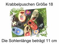 Lederpuschen Krabbelpuschen Gr.18 ❤❤ handmade ❤❤ Niedersachsen - Harsum Vorschau