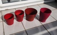 Blumentöpfe Übertöpfe Garten Balkon gelb braun rot beige Frankfurt am Main - Bergen-Enkheim Vorschau