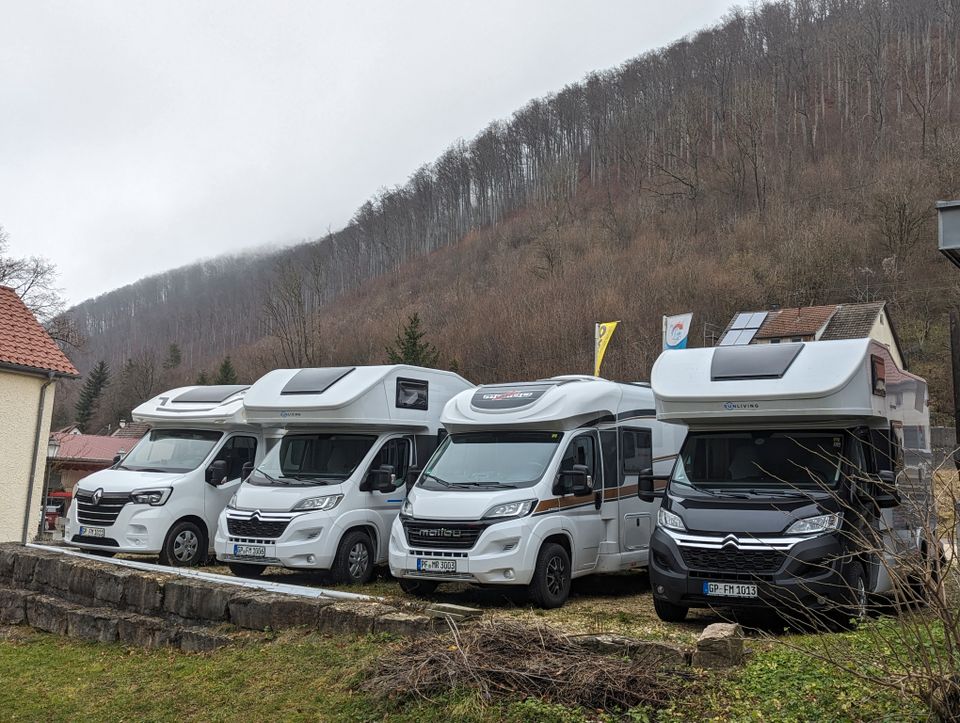 FRÜHJAHRSAKTION 10% Rabatt*WOHNMOBIL*MIETEN*SAT*TV*SOLAR in Lauterstein