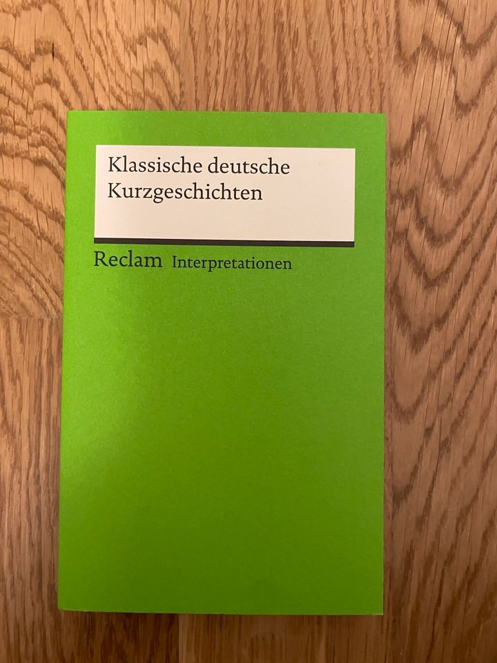 Interpretationen klassische deutsche Kurzgeschichten in Berlin