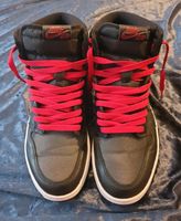 Nike Air Jordan 1 Retro High Black Satin Gym Red Hamburg Barmbek - Hamburg Barmbek-Süd  Vorschau