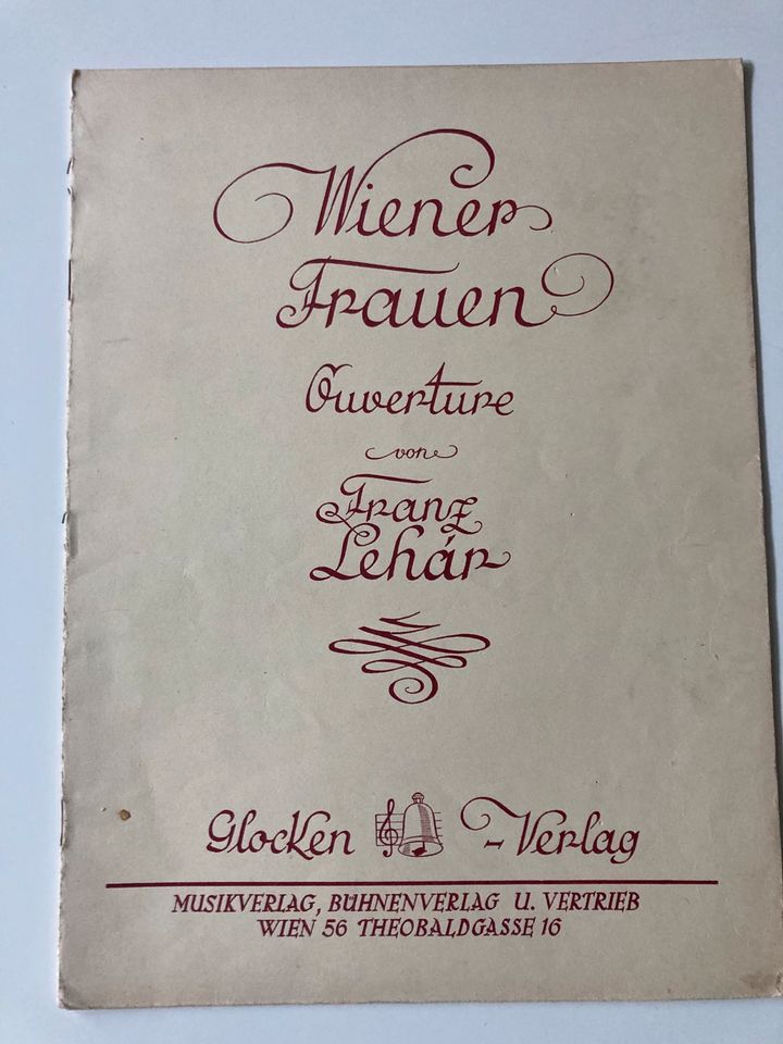 Lehar Wiener Frauen Klavier Piano Noten Notenbuch in Ochtrup