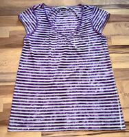 T-Shirt, Shirt lila grau gestreift, Batik, Gr. M Only Brandenburg - Potsdam Vorschau