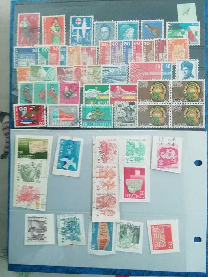 Schweiz Briefmarken Lot in Westerland